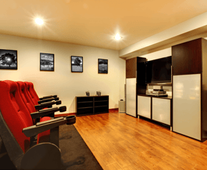 5 Benefits of Adding a Basement Suite Theatre Room image
