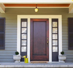 Impress Your Guests With These Exterior Entry Designs Brown Door image