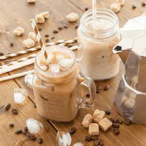 DIY Popsicles Cool Treats Iced Coffee Vintage Jar Image